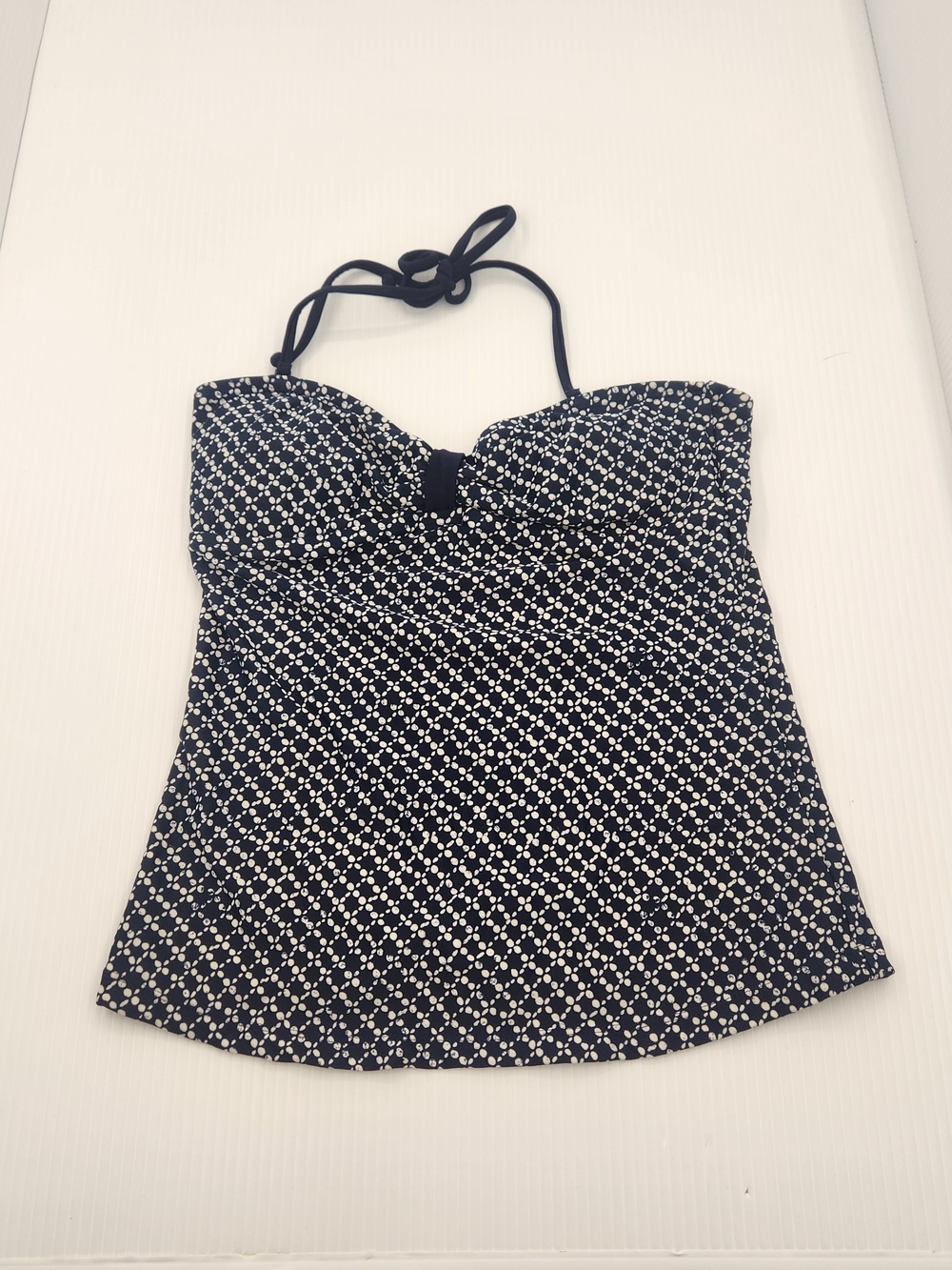 GAP Navy and White Patterned One-Piece Swim Top